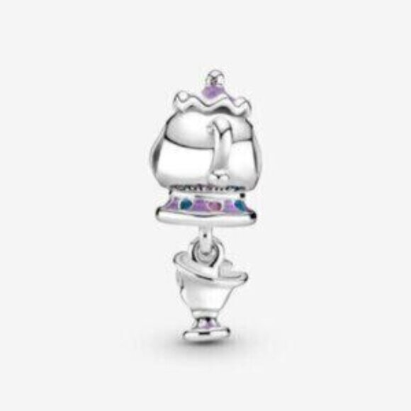 Pandora Disney Beauty and the Beast Mrs. Potts and Chip Dangle Charm - Picture 3 of 5